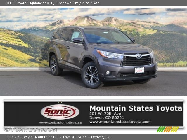 2016 Toyota Highlander XLE in Predawn Gray Mica