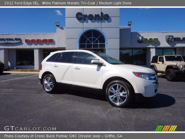 2012 Ford Edge SEL in White Platinum Metallic Tri-Coat