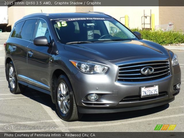 2015 Infiniti QX60 3.5 AWD in Graphite Shadow