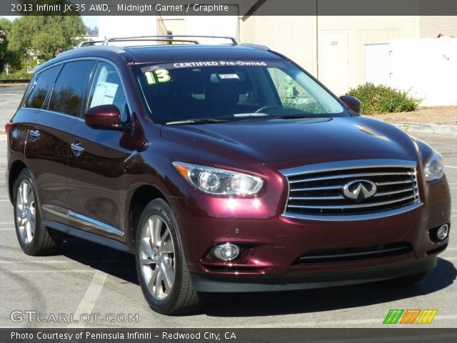 2013 Infiniti JX 35 AWD in Midnight Garnet