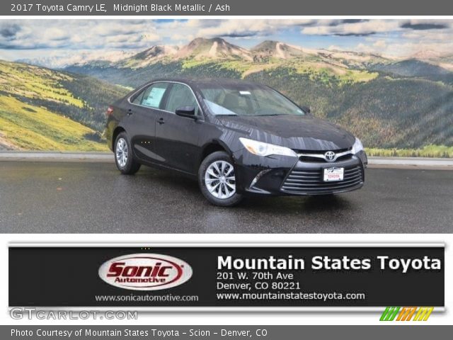2017 Toyota Camry LE in Midnight Black Metallic