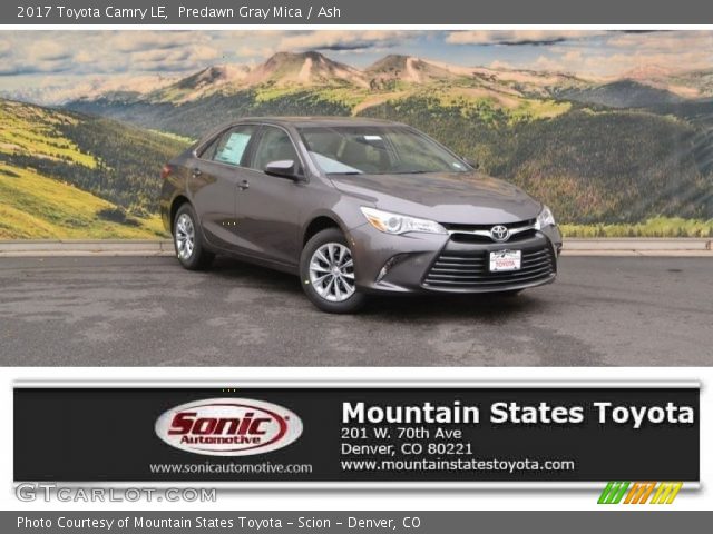2017 Toyota Camry LE in Predawn Gray Mica