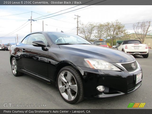 2010 Lexus IS 250C Convertible in Obsidian Black