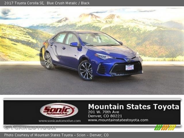 2017 Toyota Corolla SE in Blue Crush Metalic