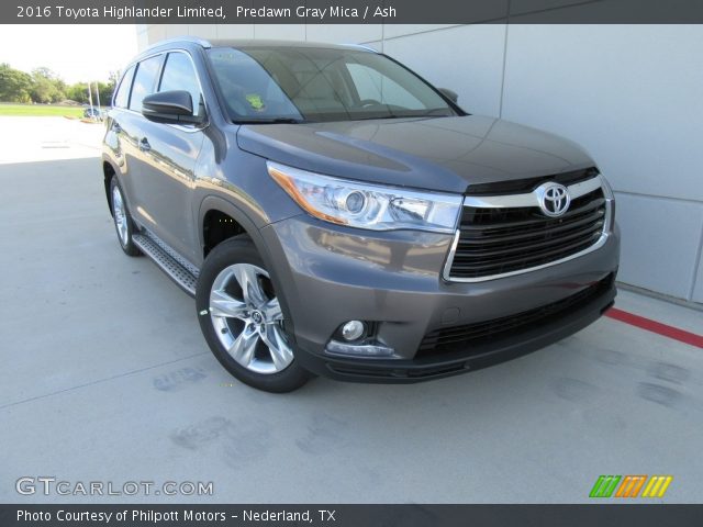 2016 Toyota Highlander Limited in Predawn Gray Mica