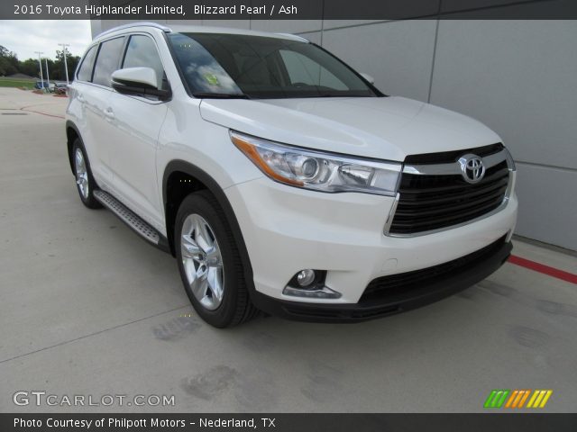 2016 Toyota Highlander Limited in Blizzard Pearl