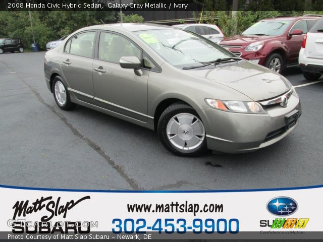 2008 Honda Civic Hybrid Sedan in Galaxy Gray Metallic
