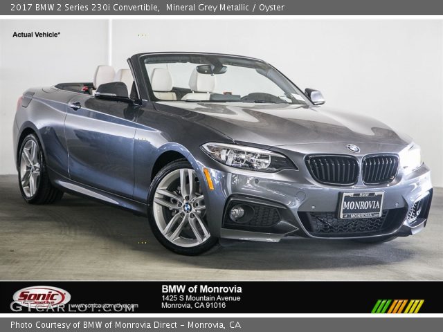 2017 BMW 2 Series 230i Convertible in Mineral Grey Metallic