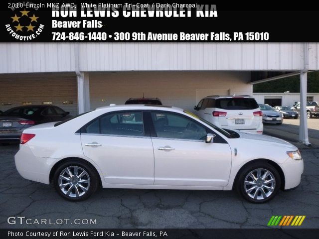 2010 Lincoln MKZ AWD in White Platinum Tri-Coat