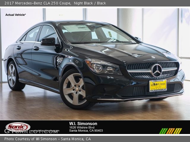 2017 Mercedes-Benz CLA 250 Coupe in Night Black