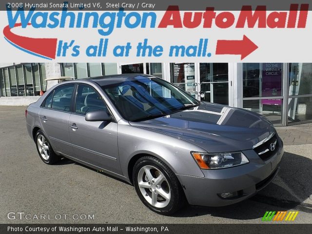 2008 Hyundai Sonata Limited V6 in Steel Gray