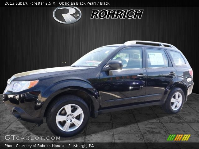 2013 Subaru Forester 2.5 X in Obsidian Black Pearl