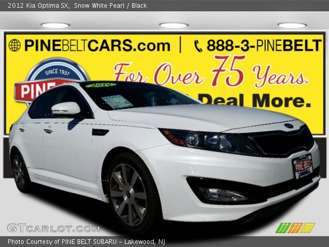 2012 Kia Optima SX in Snow White Pearl