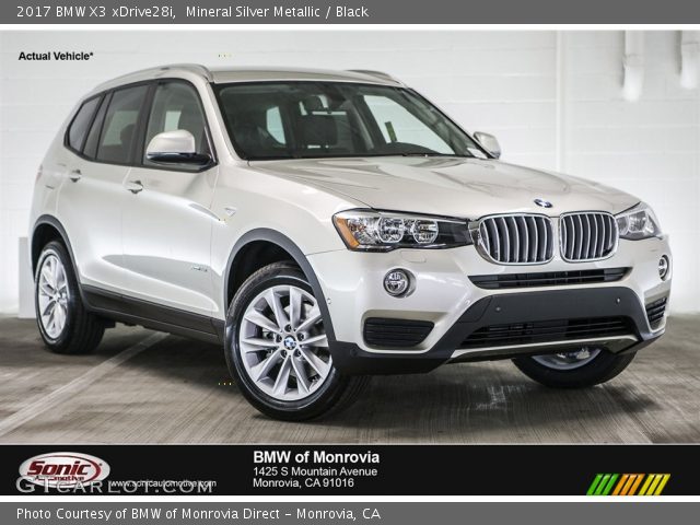2017 BMW X3 xDrive28i in Mineral Silver Metallic