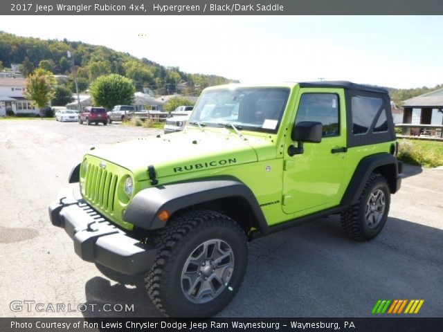 2017 Jeep Wrangler Rubicon 4x4 in Hypergreen