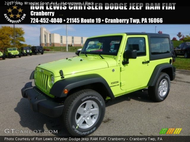 2017 Jeep Wrangler Sport 4x4 in Hypergreen