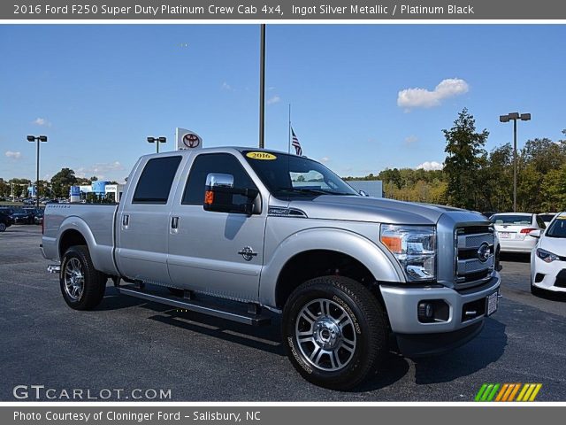 2016 Ford F250 Super Duty Platinum Crew Cab 4x4 in Ingot Silver Metallic