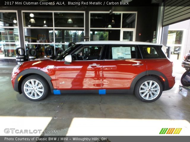 2017 Mini Clubman Cooper S ALL4 in Blazing Red Metallic
