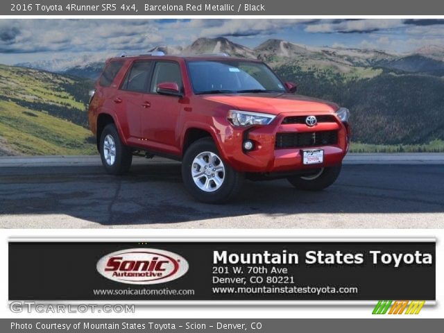 2016 Toyota 4Runner SR5 4x4 in Barcelona Red Metallic