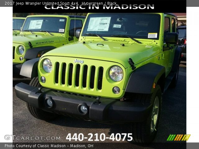 2017 Jeep Wrangler Unlimited Sport 4x4 in Hypergreen