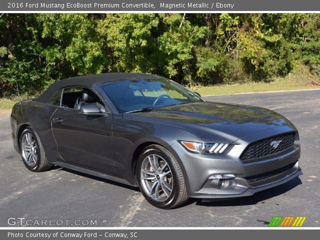 2016 Ford Mustang EcoBoost Premium Convertible in Magnetic Metallic