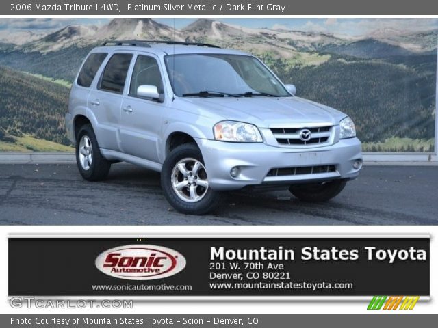 2006 Mazda Tribute i 4WD in Platinum Silver Metallic