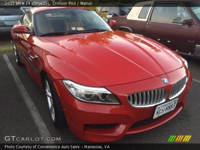 2015 BMW Z4 sDrive35i in Crimson Red