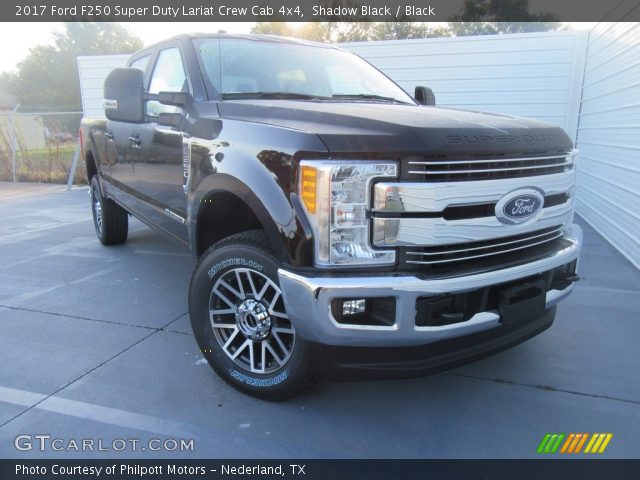 2017 Ford F250 Super Duty Lariat Crew Cab 4x4 in Shadow Black