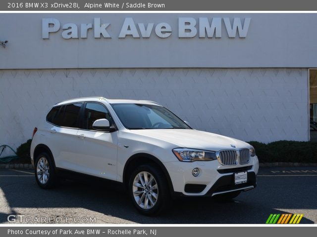 2016 BMW X3 xDrive28i in Alpine White