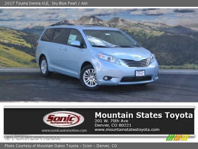 2017 Toyota Sienna XLE in Sky Blue Pearl