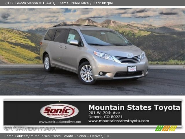 2017 Toyota Sienna XLE AWD in Creme Brulee Mica