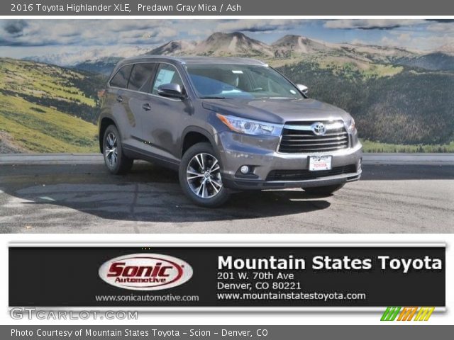 2016 Toyota Highlander XLE in Predawn Gray Mica