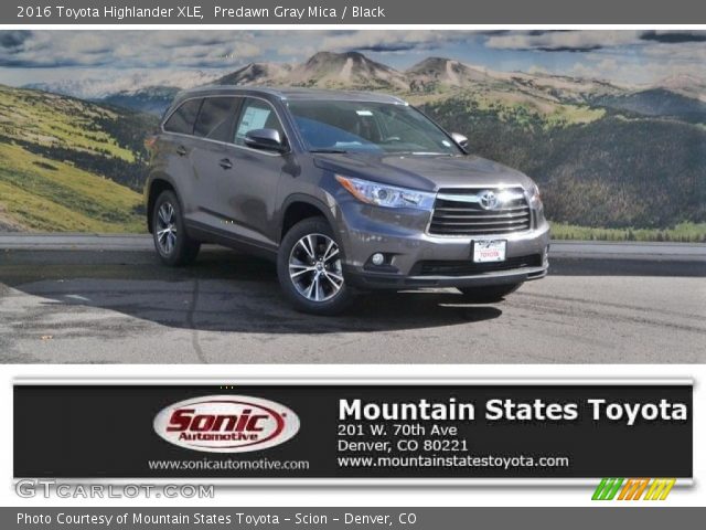 2016 Toyota Highlander XLE in Predawn Gray Mica