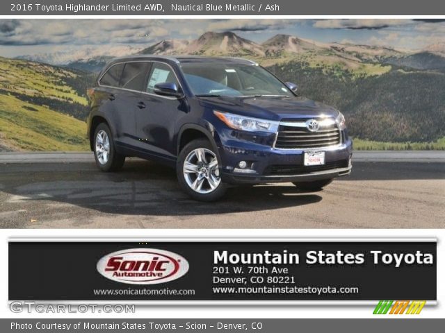 2016 Toyota Highlander Limited AWD in Nautical Blue Metallic