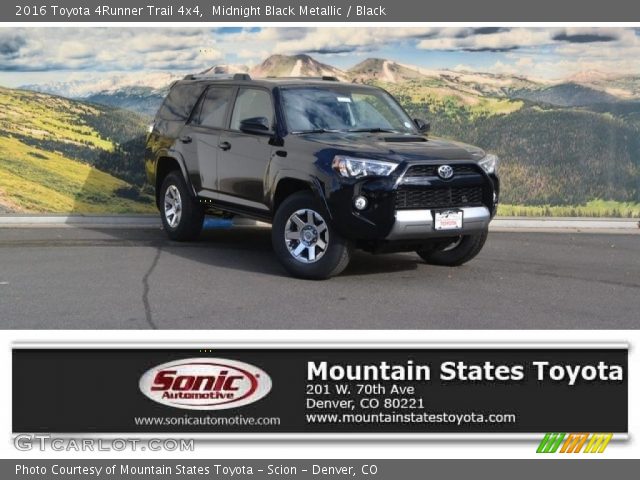 2016 Toyota 4Runner Trail 4x4 in Midnight Black Metallic