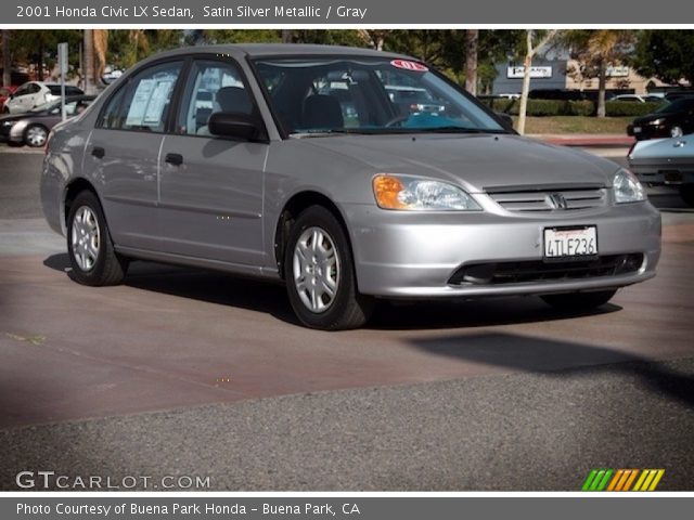 2001 Honda Civic LX Sedan in Satin Silver Metallic