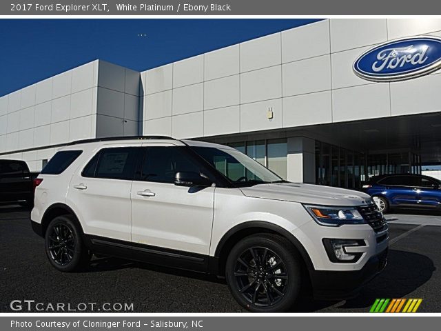 2017 Ford Explorer XLT in White Platinum
