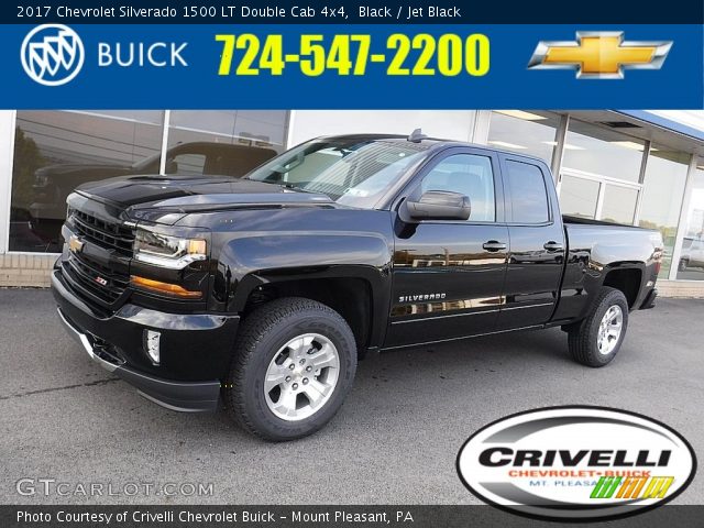 2017 Chevrolet Silverado 1500 LT Double Cab 4x4 in Black