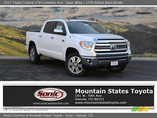 2017 Toyota Tundra 1794 CrewMax 4x4 in Super White