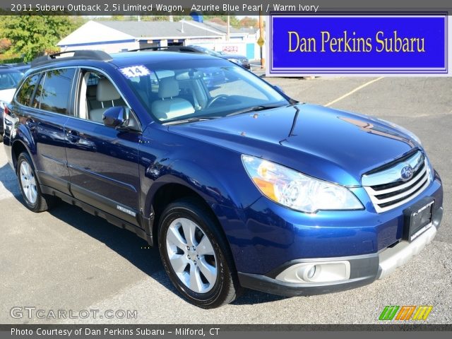 2011 Subaru Outback 2.5i Limited Wagon in Azurite Blue Pearl