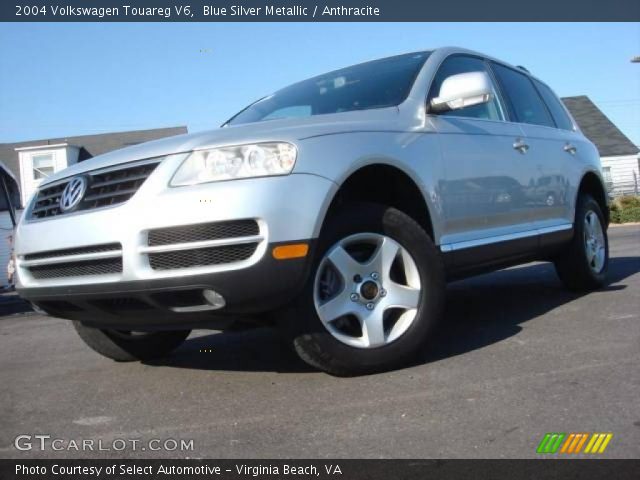 2004 Volkswagen Touareg V6 in Blue Silver Metallic