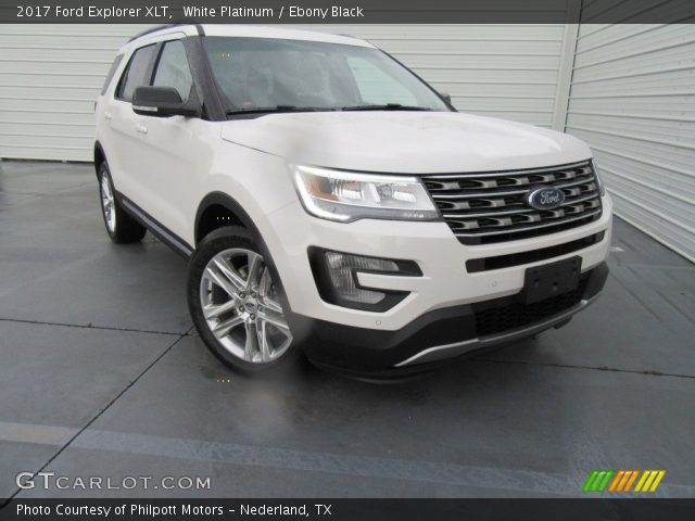 2017 Ford Explorer XLT in White Platinum