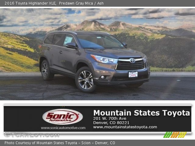 2016 Toyota Highlander XLE in Predawn Gray Mica