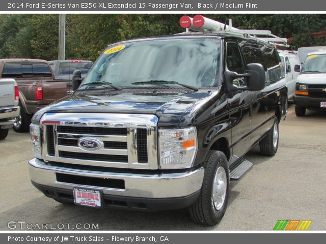 2014 Ford E-Series Van E350 XL Extended 15 Passenger Van in Black