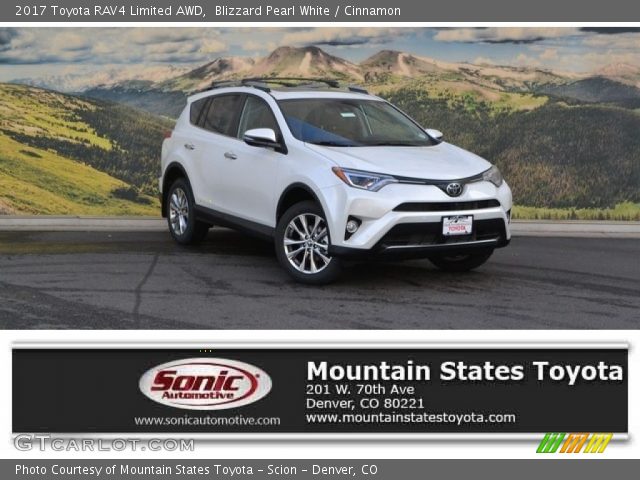 2017 Toyota RAV4 Limited AWD in Blizzard Pearl White