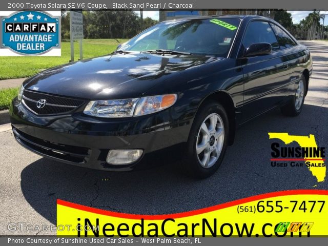 2000 Toyota Solara SE V6 Coupe in Black Sand Pearl