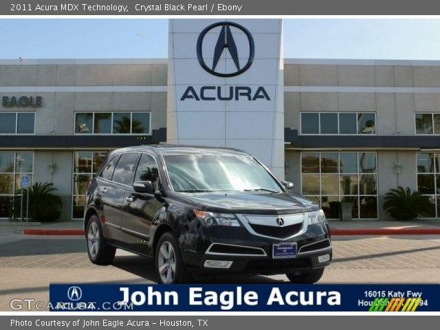 2011 Acura MDX Technology in Crystal Black Pearl