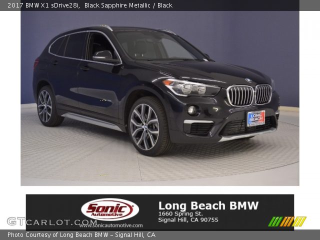 2017 BMW X1 sDrive28i in Black Sapphire Metallic