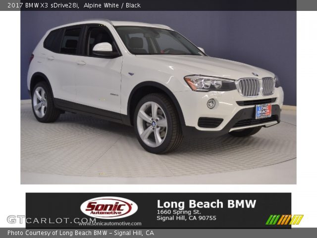 2017 BMW X3 sDrive28i in Alpine White