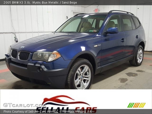 2005 BMW X3 3.0i in Mystic Blue Metallic